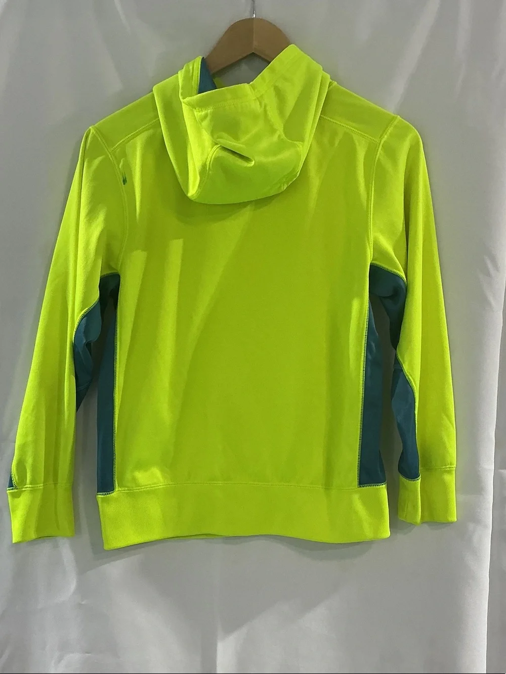 Nike Neon Yellow & Teal Performance Kids Hoodie
